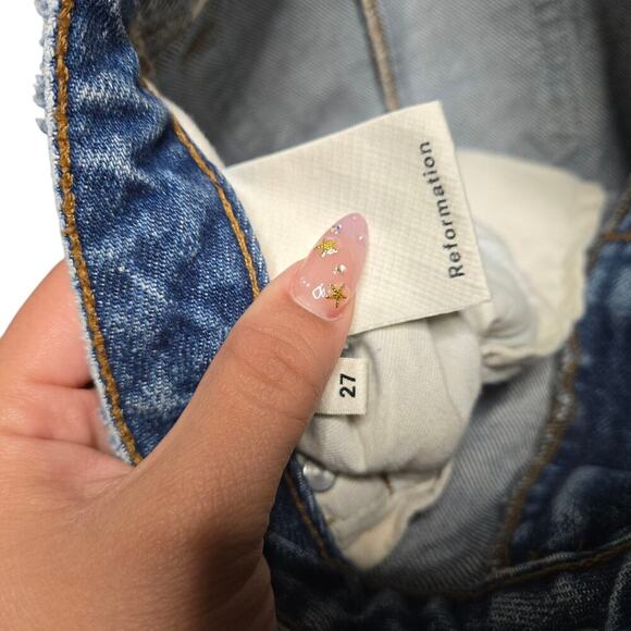 Reformation Seamed Jean in Celtic Wash Size: 27 - Picture 7 of 10